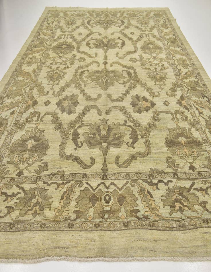 Detail image of  11' 4 x 15' 9  Hand Knotted Oushak Wool Rug