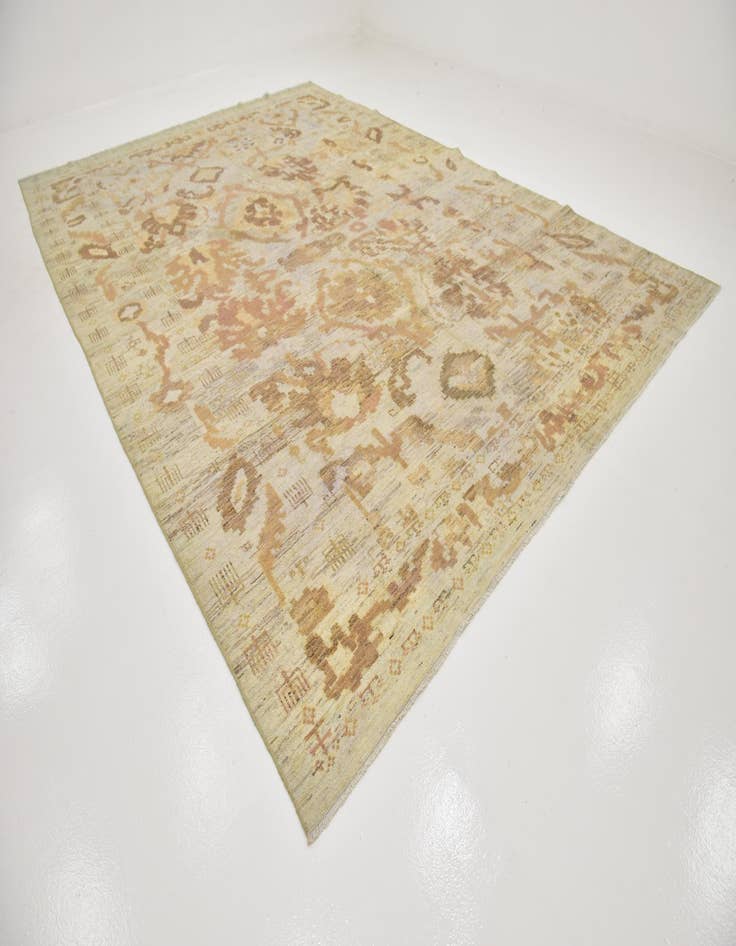 Detail image of  11' x 15' 10  Hand Knotted Oushak Wool Rug