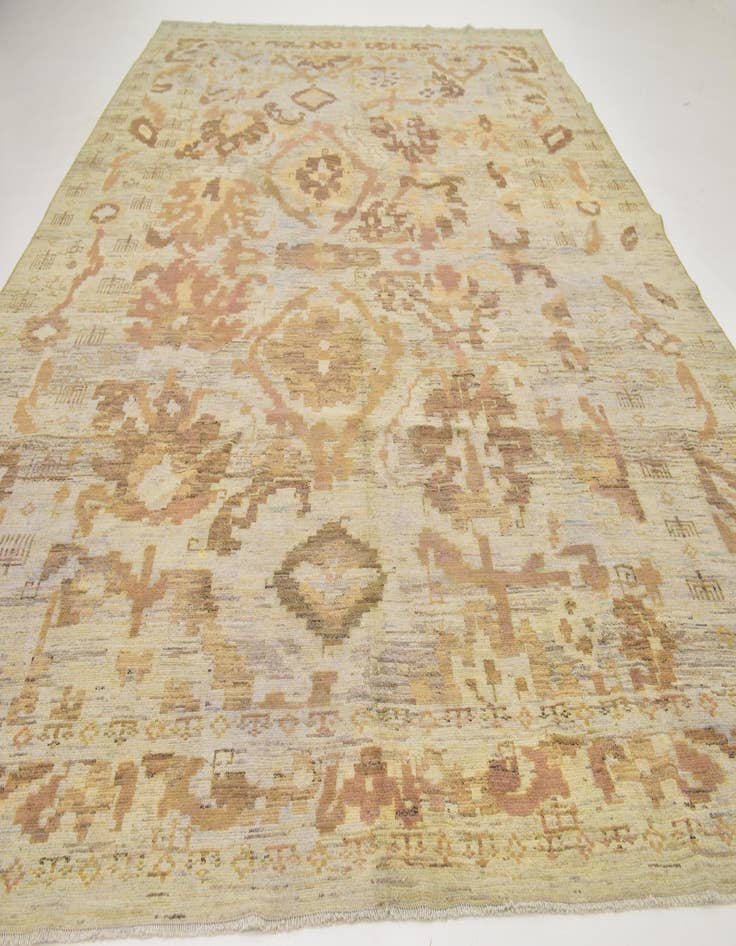 Detail image of  11' x 15' 10  Hand Knotted Oushak Wool Rug