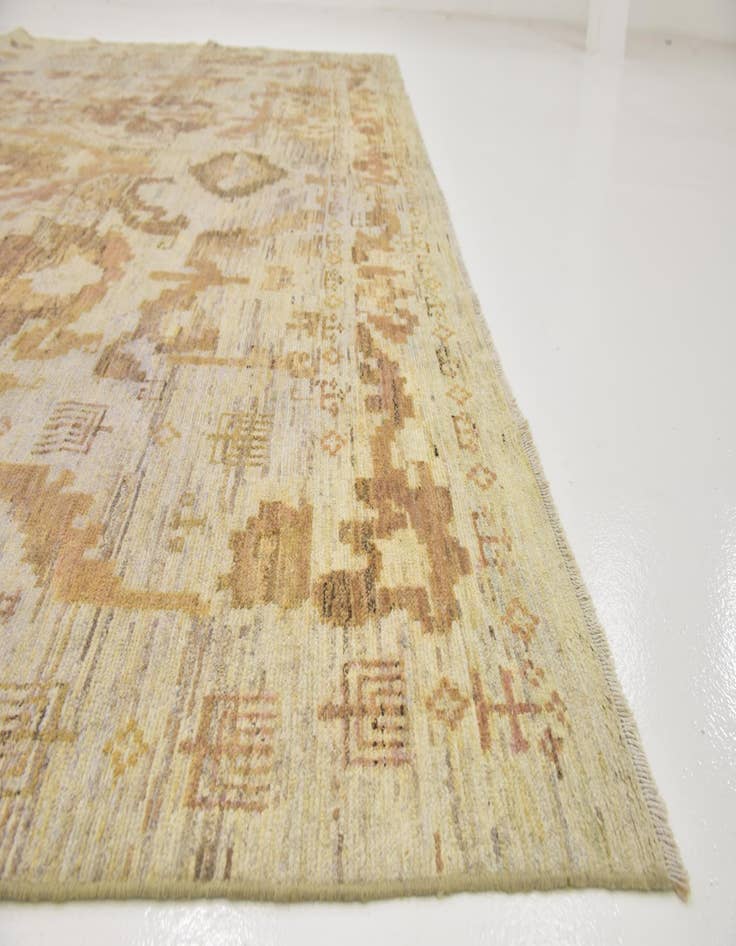 Detail image of  11' x 15' 10  Hand Knotted Oushak Wool Rug