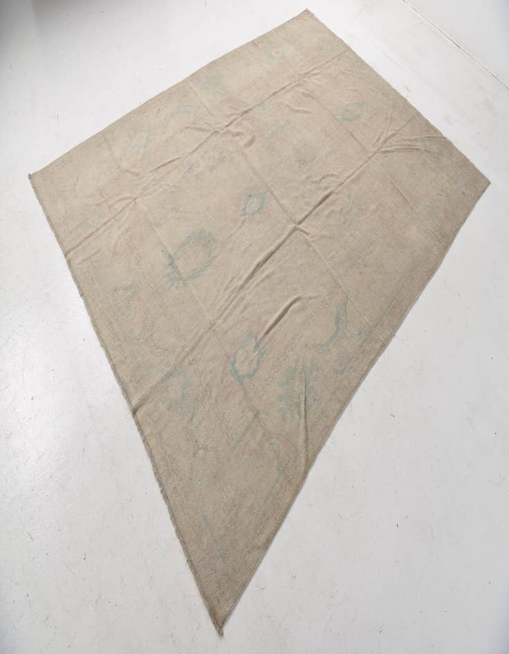 Detail image of  9' 6 x 13' 5  Hand Knotted Oushak Wool Rug