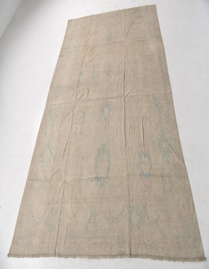 Detail image of  9' 6 x 13' 5  Hand Knotted Oushak Wool Rug