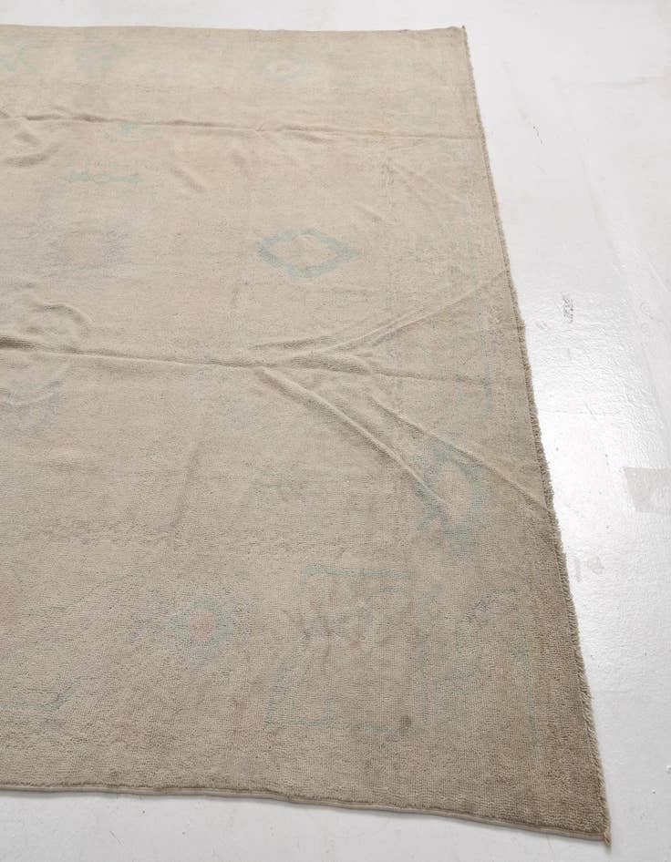 Detail image of  9' 6 x 13' 5  Hand Knotted Oushak Wool Rug