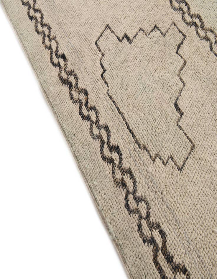 Detail image of  9' x 11' 3  Hand Knotted Oushak Wool Rug