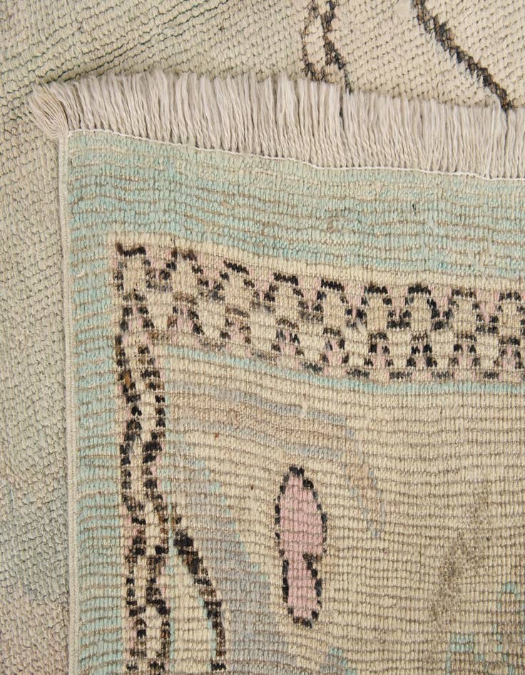 Detail image of  9' x 11' 3  Hand Knotted Oushak Wool Rug