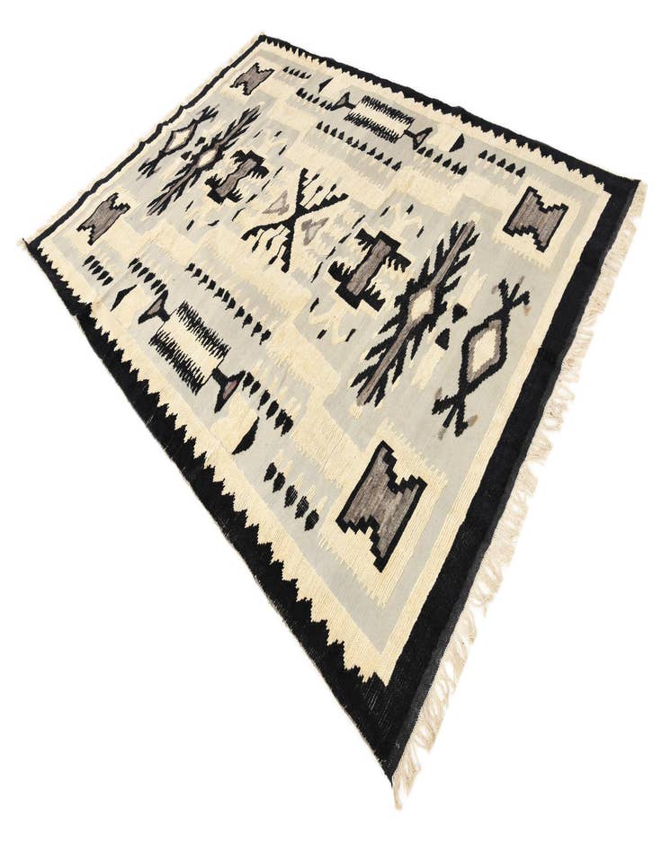 Detail image of  7' 8 x 10' 7  Hand Knotted Oushak Wool Rug