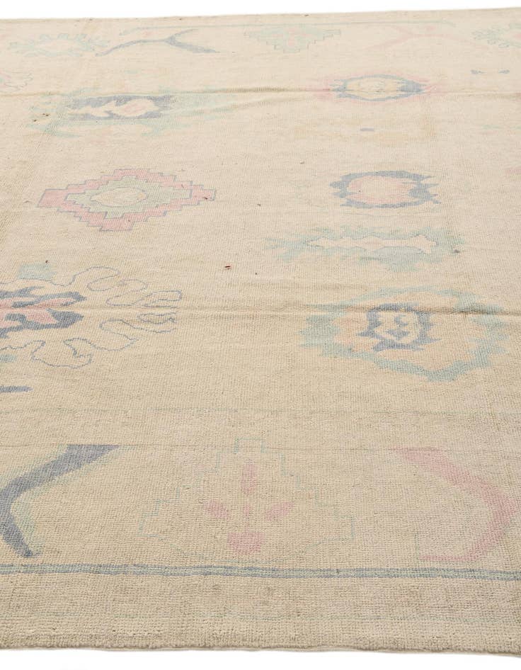 Detail image of  8' 10 x 11' 5  Hand Knotted Oushak Wool Rug