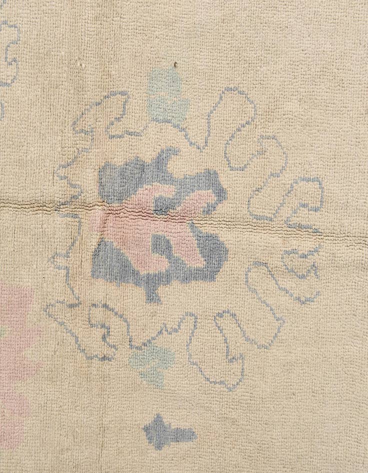 Detail image of  8' 10 x 11' 5  Hand Knotted Oushak Wool Rug