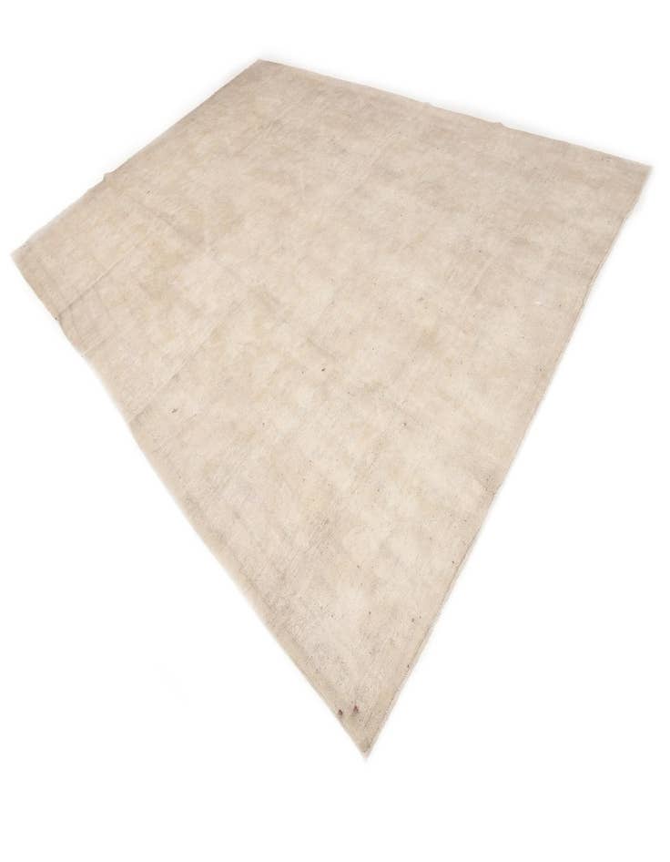 Detail image of  9' 10 x 14'  Hand Knotted Oushak Wool Rug