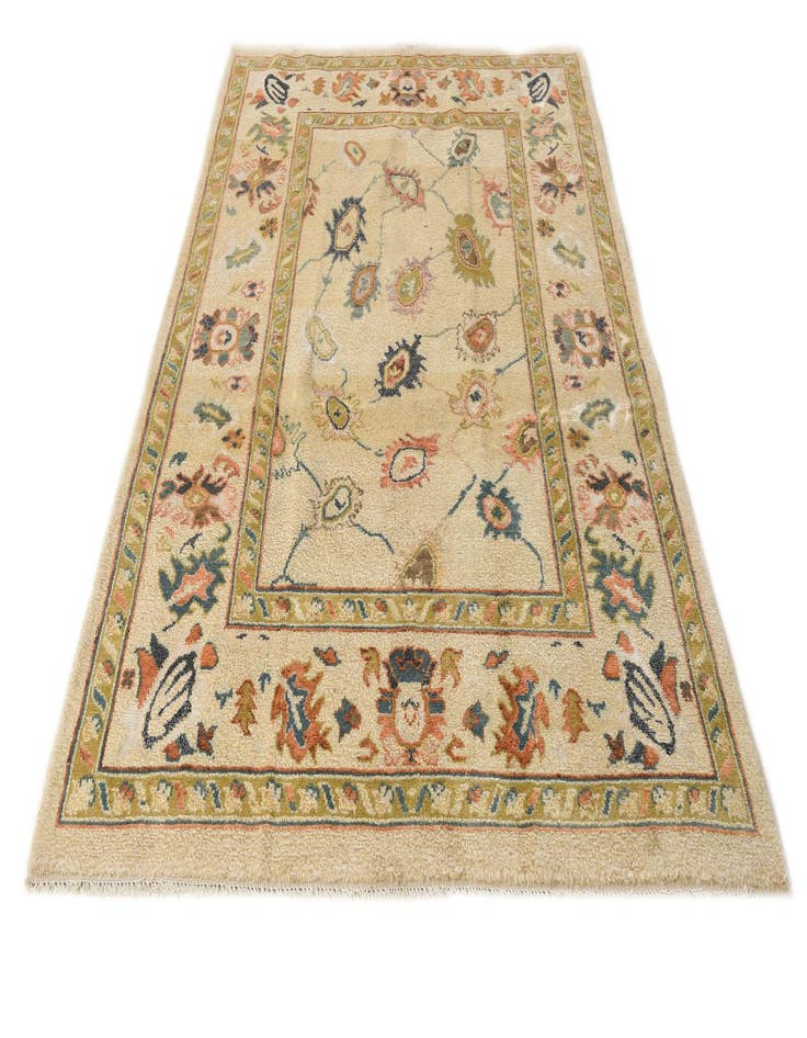 Detail image of  5' 7 x 8' 3  Hand Knotted Oushak Rug