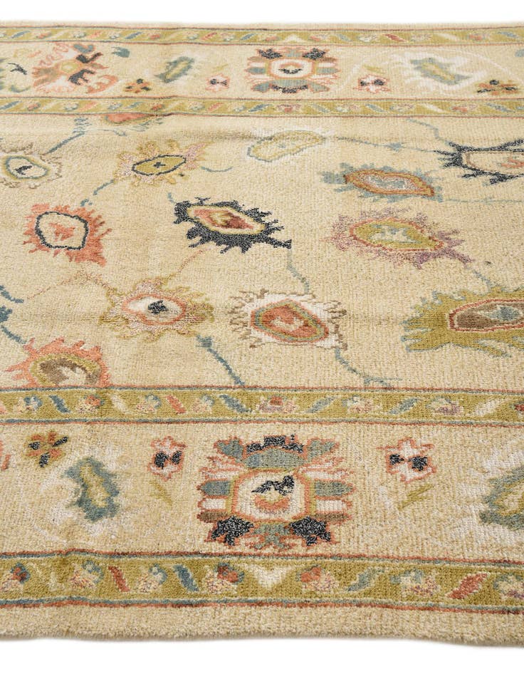 Detail image of  5' 7 x 8' 3  Hand Knotted Oushak Rug