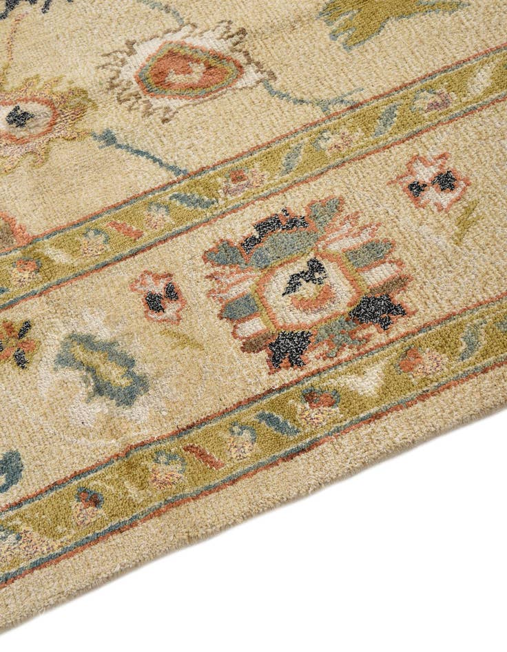 Detail image of  5' 7 x 8' 3  Hand Knotted Oushak Rug