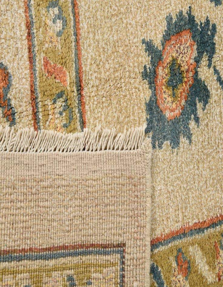 Detail image of  5' 7 x 8' 3  Hand Knotted Oushak Rug