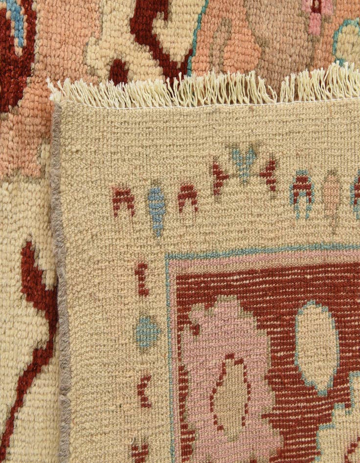 Detail image of  9' 4 x 12' 2  Hand Knotted Oushak Wool Rug