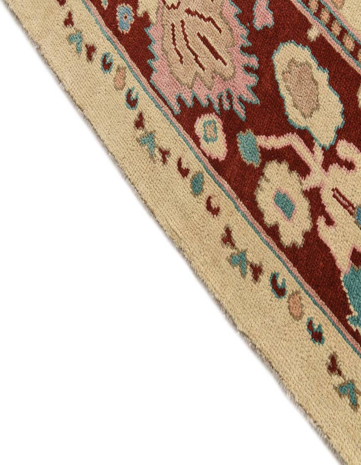 Detail image of  9' 4 x 12' 2  Hand Knotted Oushak Wool Rug