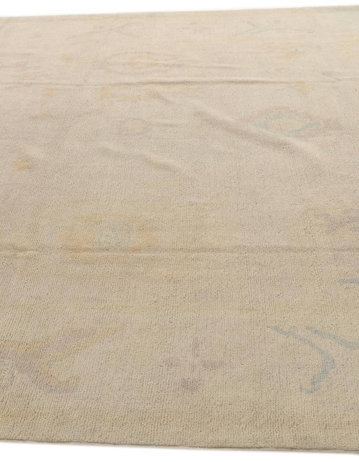 Detail image of  8' 10 x 11' 6  Hand Knotted Oushak Wool Rug