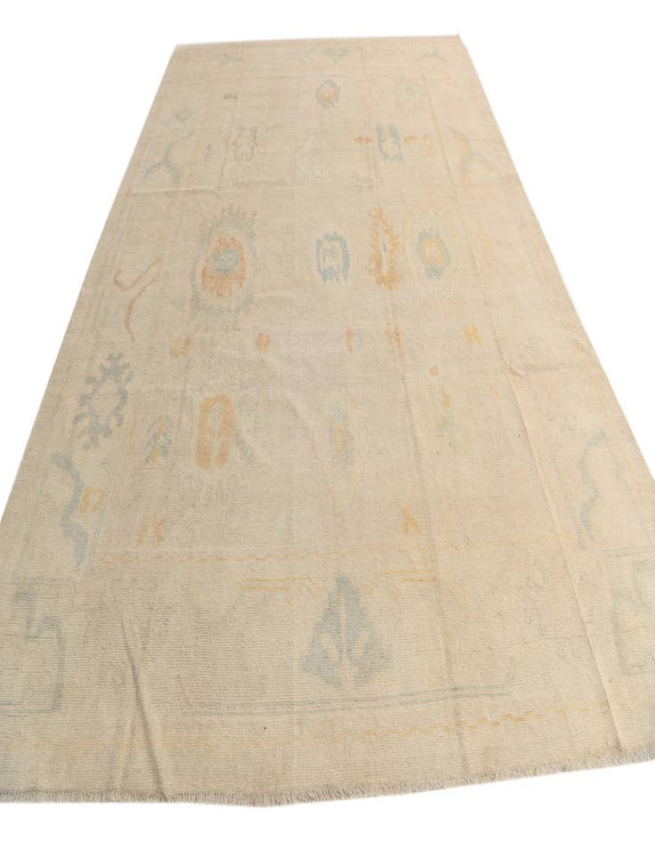 Detail image of  9' 8 x 13' 1  Hand Knotted Oushak Wool Rug