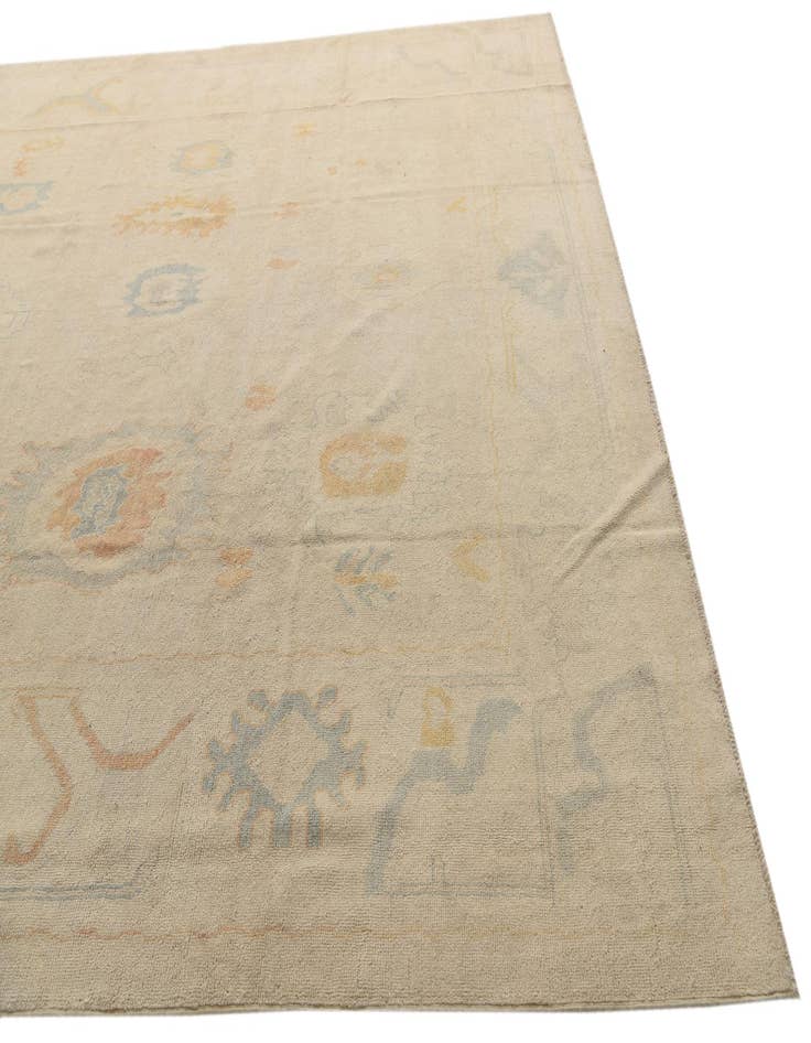 Detail image of  9' 8 x 13' 1  Hand Knotted Oushak Wool Rug