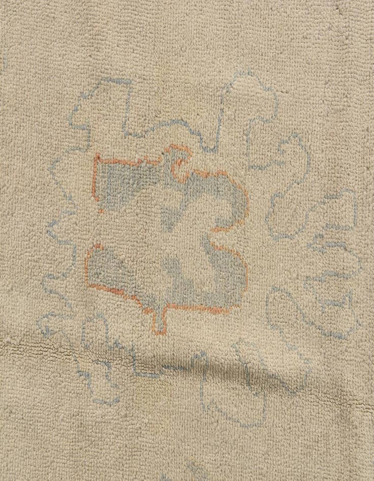 Detail image of  9' 8 x 13' 1  Hand Knotted Oushak Wool Rug