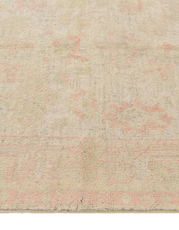 Detail image of  4' 2 x 5' 11  Hand Knotted Oushak Wool Rug