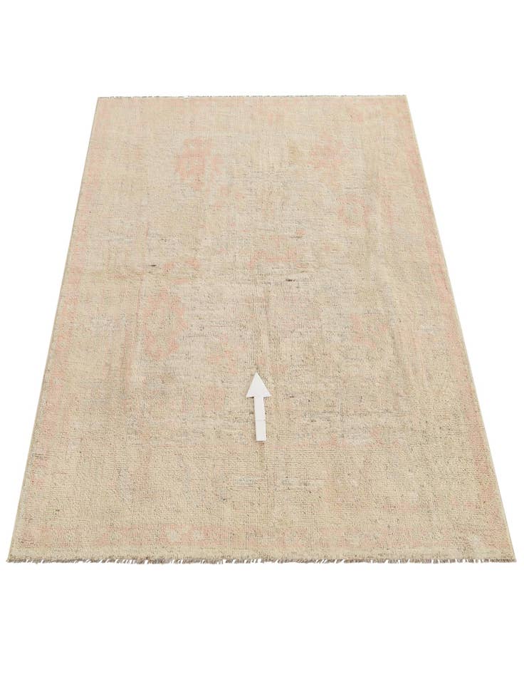 Detail image of  5' 1 x 7' 1  Hand Knotted Oushak Wool Rug