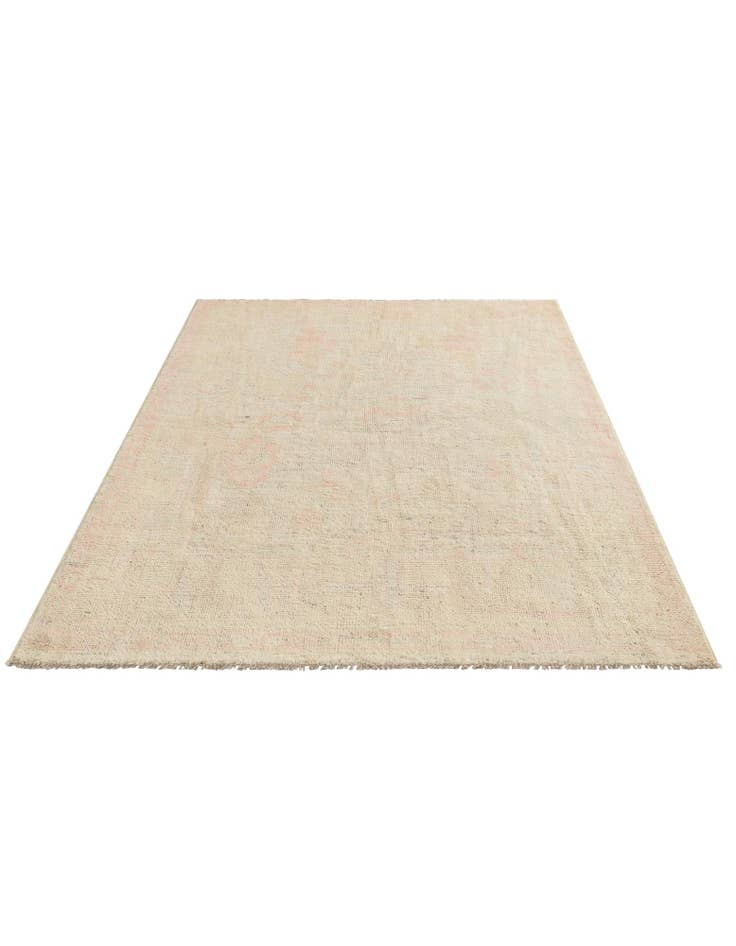 Detail image of  5' 1 x 7' 1  Hand Knotted Oushak Wool Rug