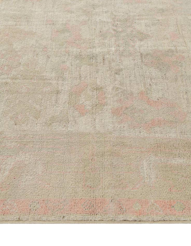 Detail image of  5' 1 x 6' 11  Hand Knotted Oushak Wool Rug