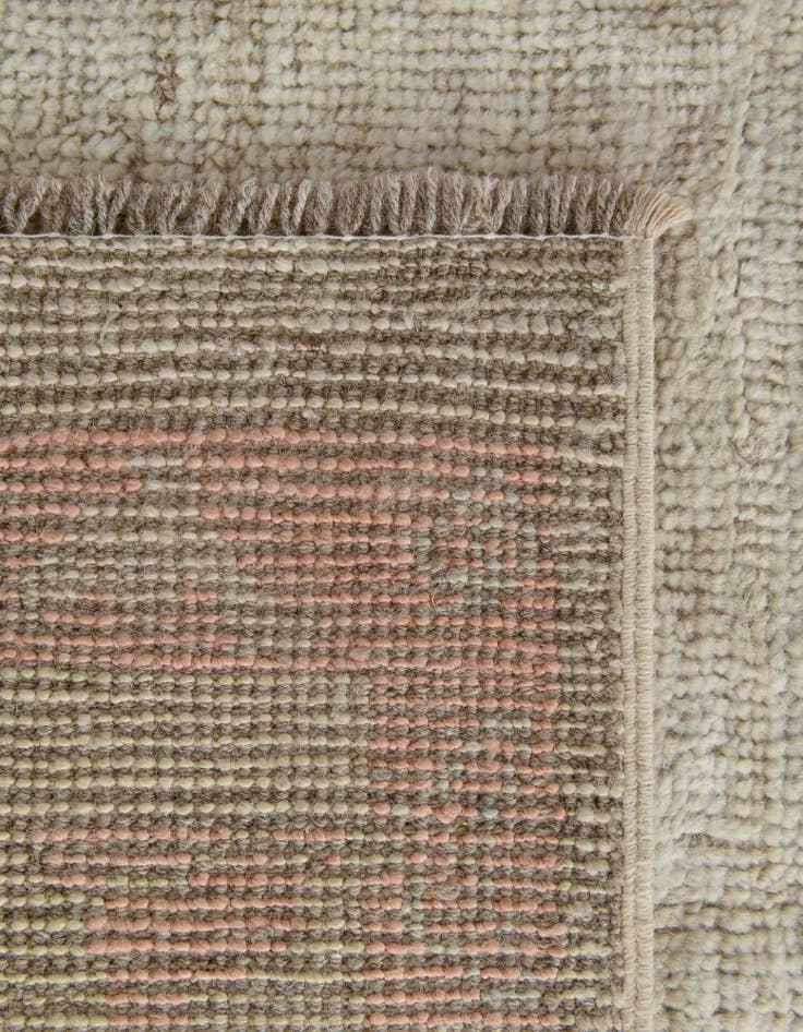 Detail image of  5' 1 x 6' 11  Hand Knotted Oushak Wool Rug