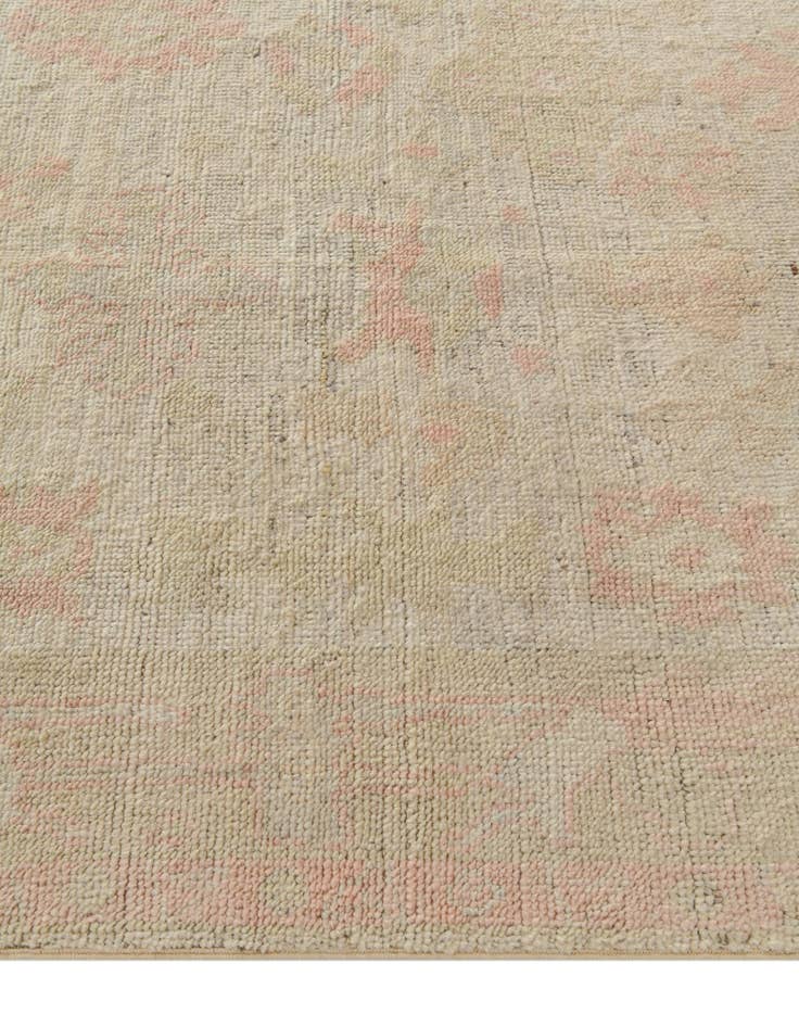 Detail image of  4' 2 x 6' 1  Hand Knotted Oushak Wool Rug