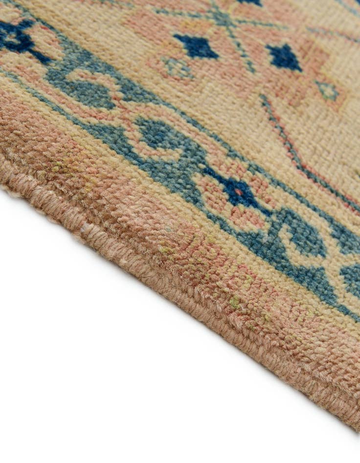 Detail image of  4' 2 x 6' 1  Hand Knotted Oushak Wool Rug