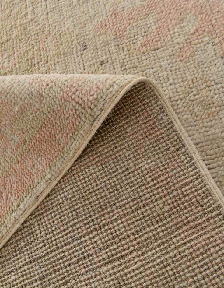 Detail image of  4' 2 x 6' 1  Hand Knotted Oushak Wool Rug