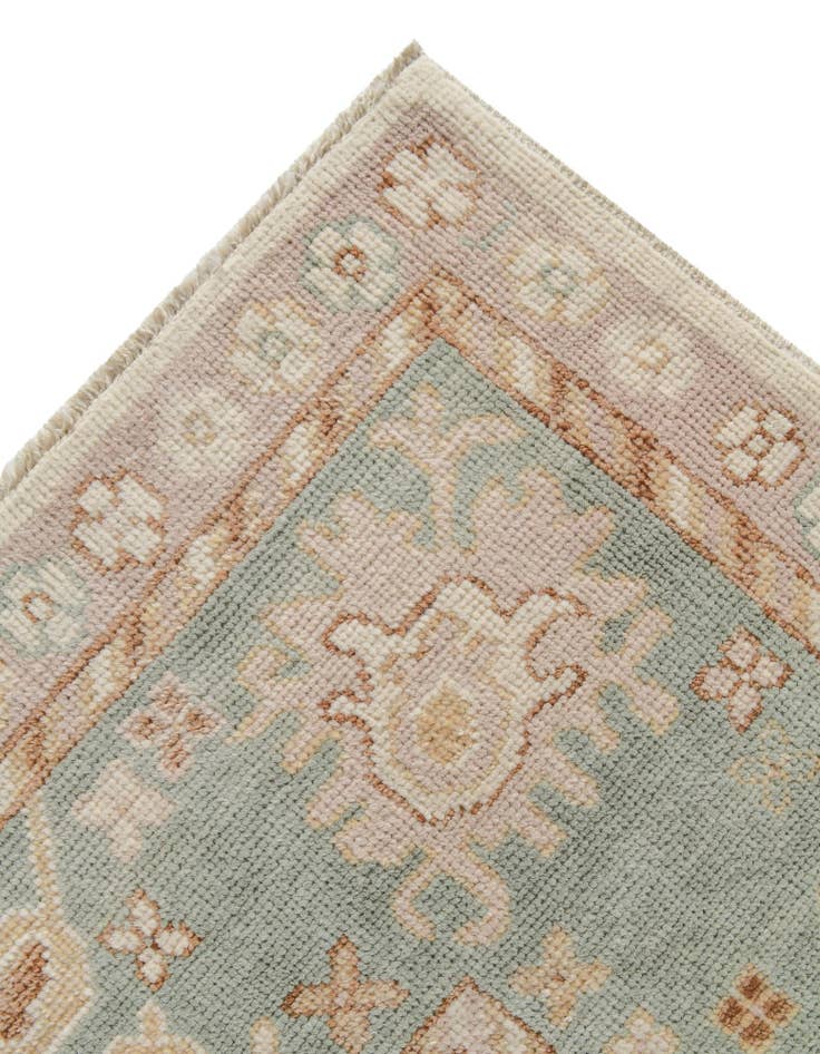 Detail image of 8' 2 x 10' Hand Knotted Oushak Wool Rug