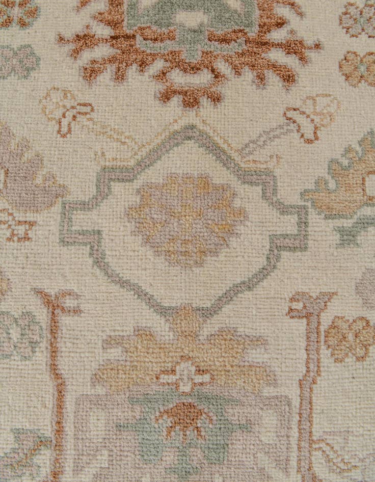 Detail image of 8' 2 x 10' Hand Knotted Oushak Wool Rug