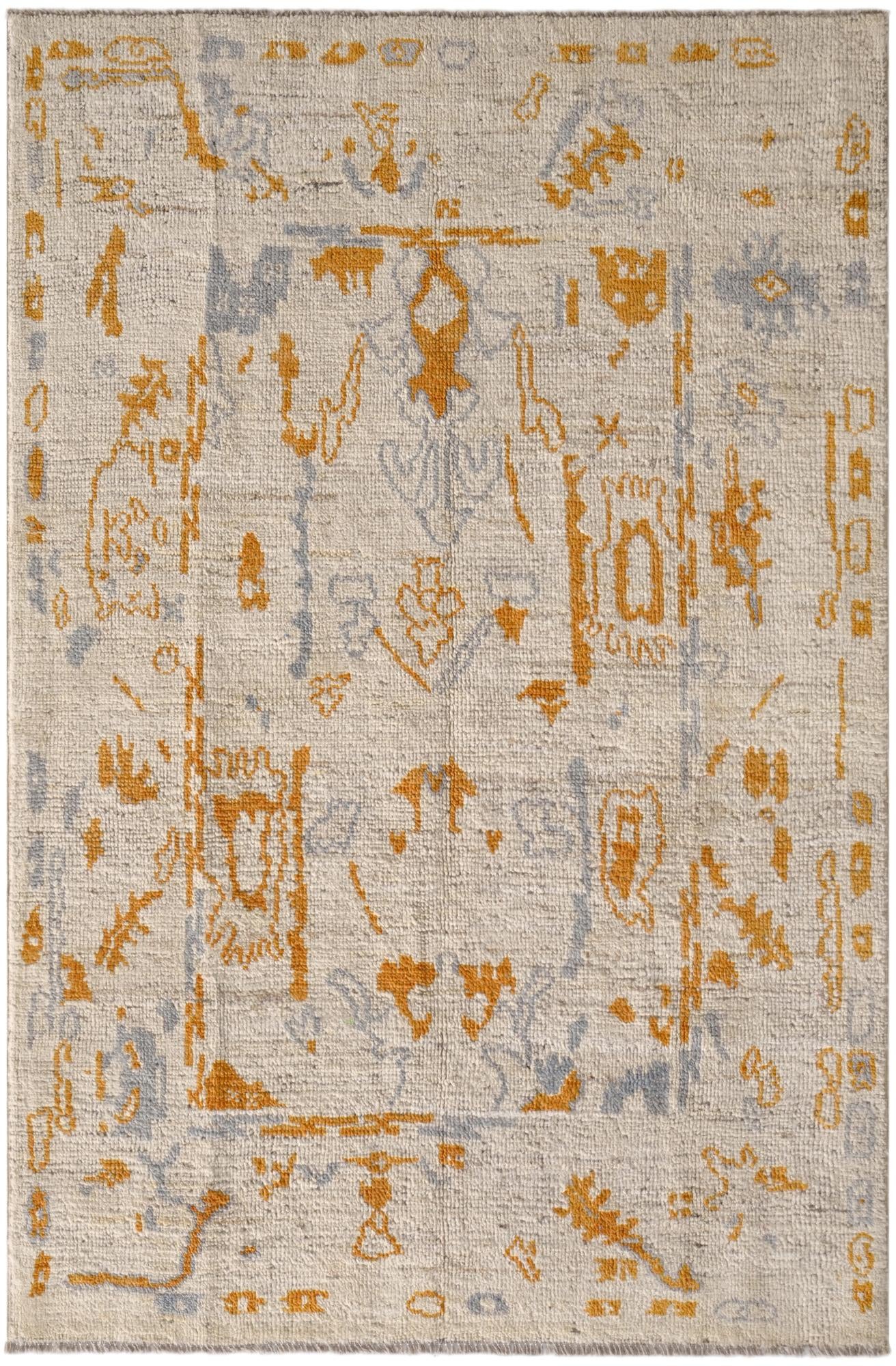  4' 1 x 6' 1 Oushak Wool Rug