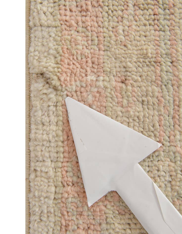 Detail image of  4' 2 x 6' 3  Hand Knotted Oushak Wool Rug