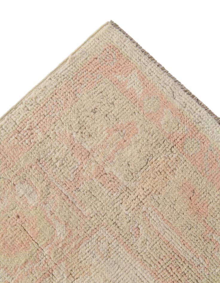 Detail image of  4' 2 x 6' 3  Hand Knotted Oushak Wool Rug