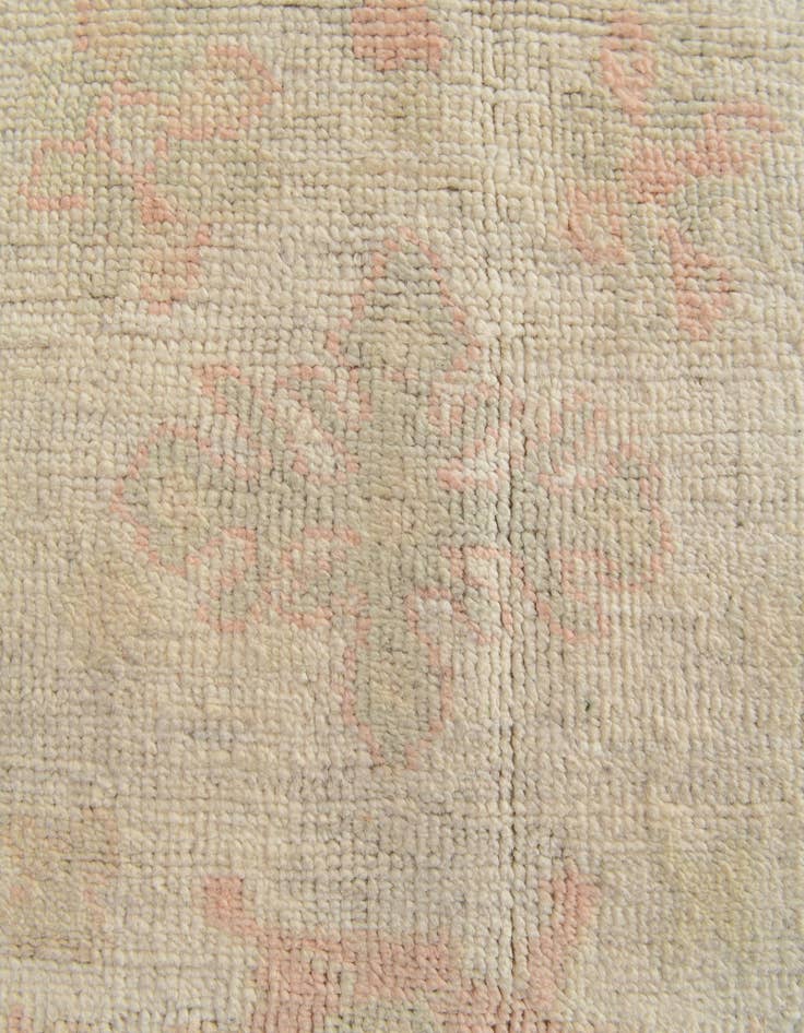 Detail image of  4' 2 x 6' 3  Hand Knotted Oushak Wool Rug