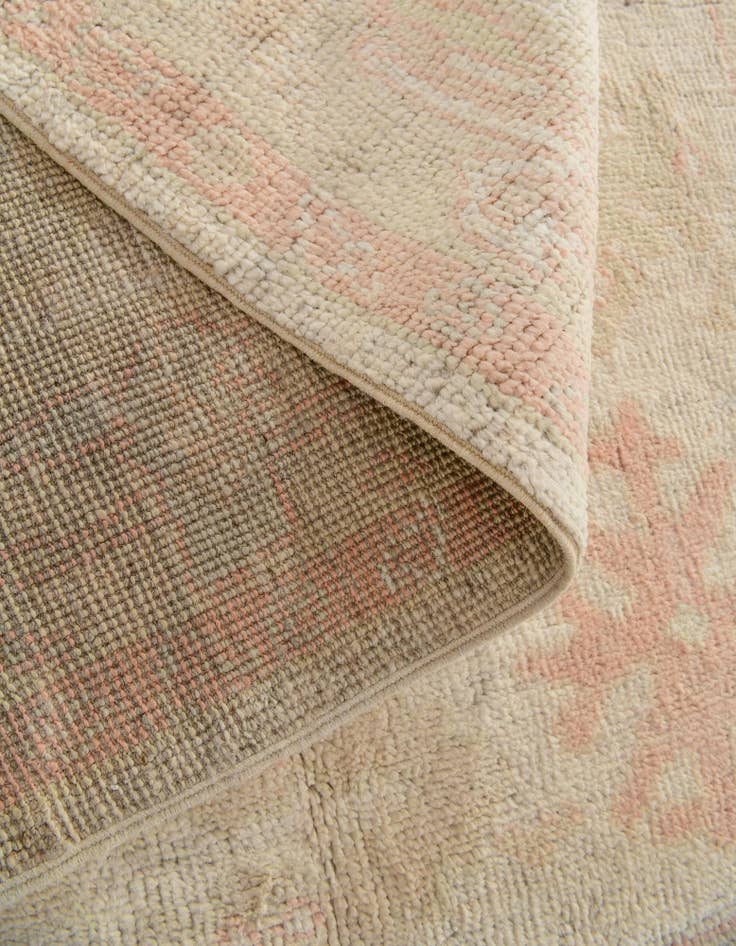 Detail image of  4' 2 x 6' 3  Hand Knotted Oushak Wool Rug