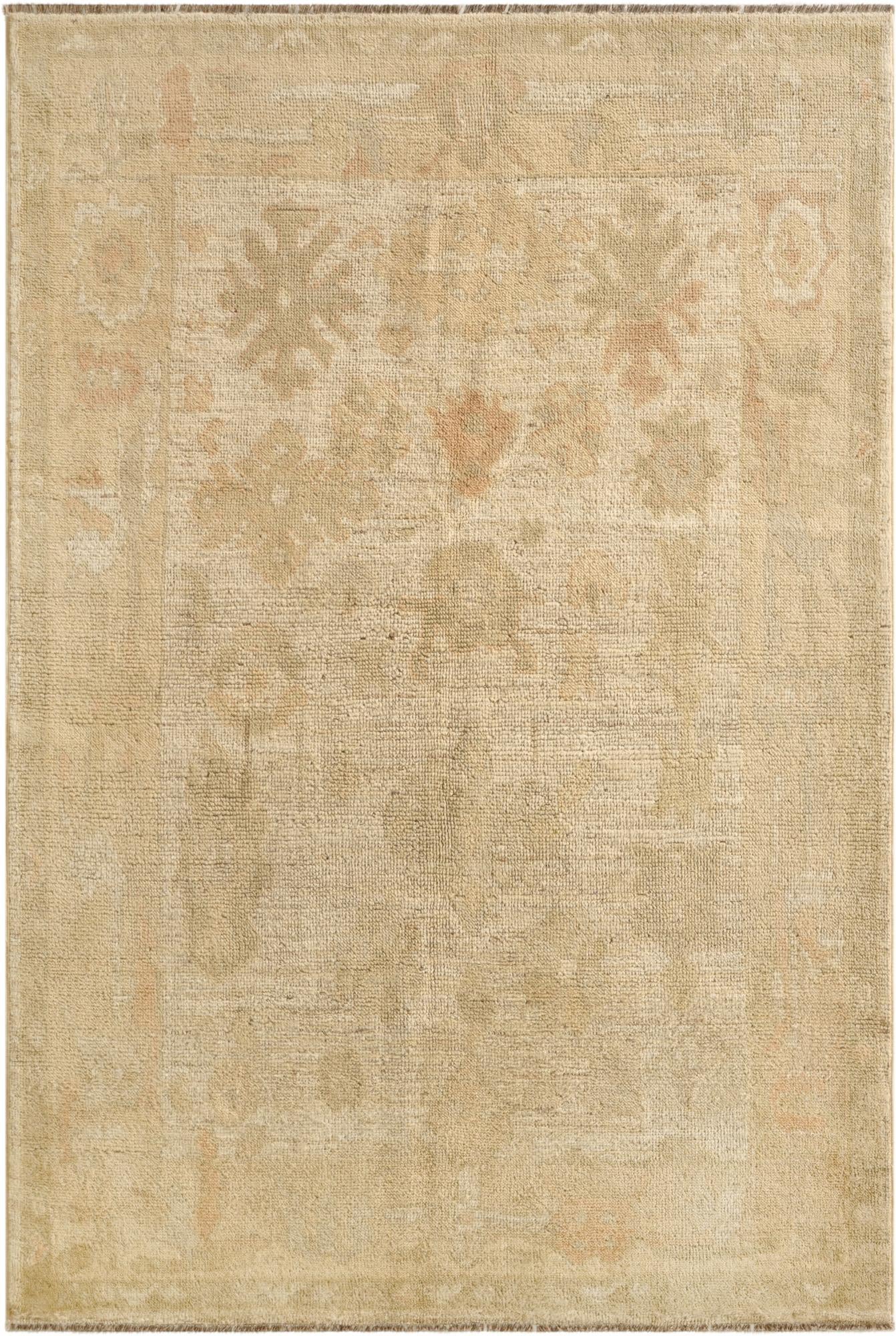  5' x 7' 5  Hand Knotted Oushak Wool Rug