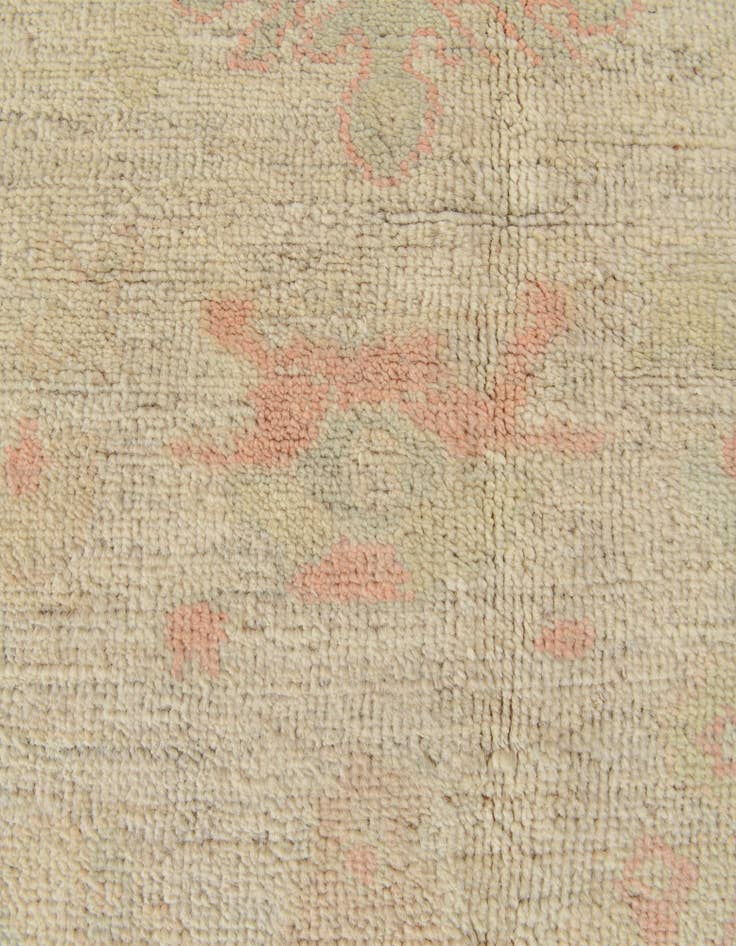 Detail image of  5' 2 x 7' 4  Hand Knotted Oushak Wool Rug