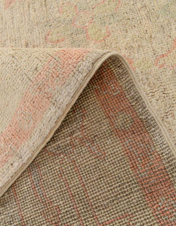 Detail image of  5' 2 x 7' 4  Hand Knotted Oushak Wool Rug