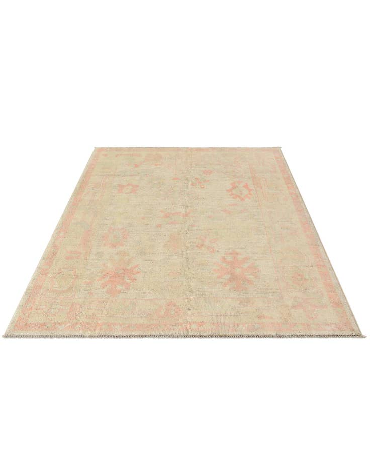 Detail image of  5' 2 x 7' 4  Hand Knotted Oushak Wool Rug