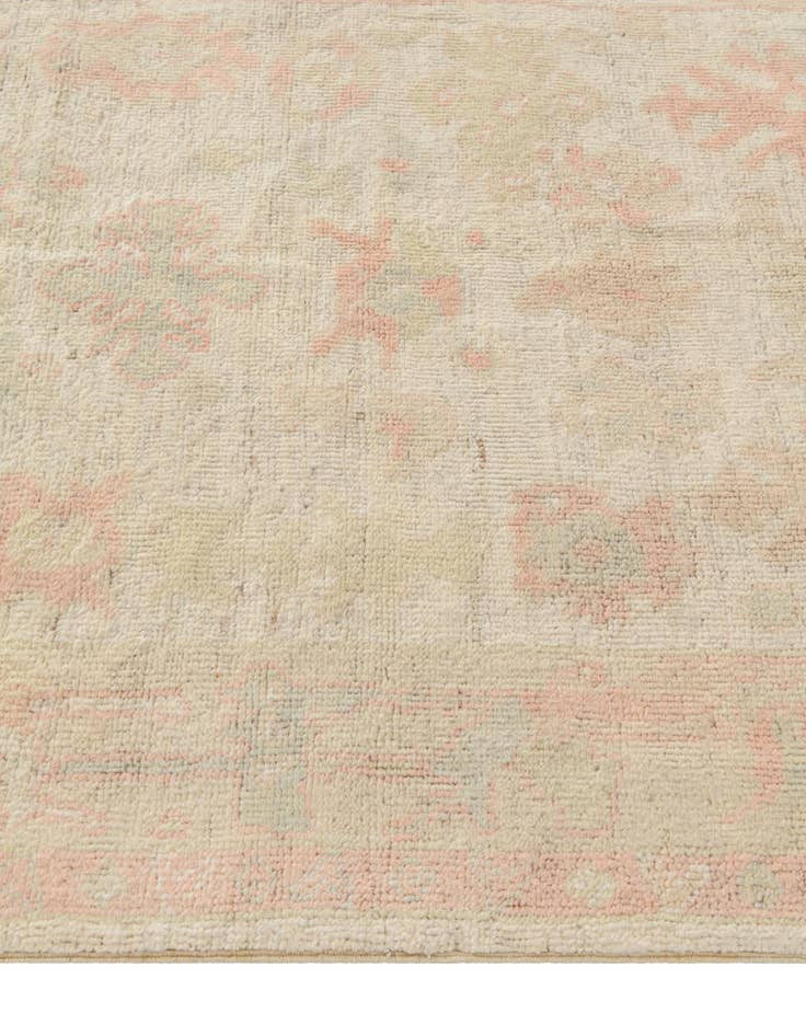 Detail image of  4' 4 x 6' 3  Hand Knotted Oushak Wool Rug