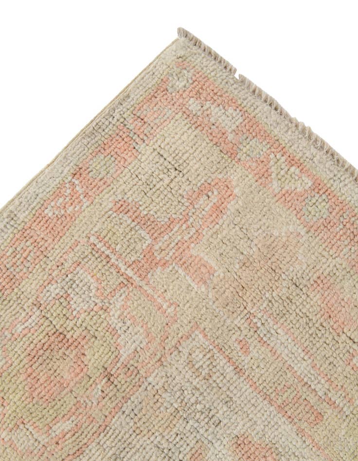 Detail image of  4' 4 x 6' 3  Hand Knotted Oushak Wool Rug