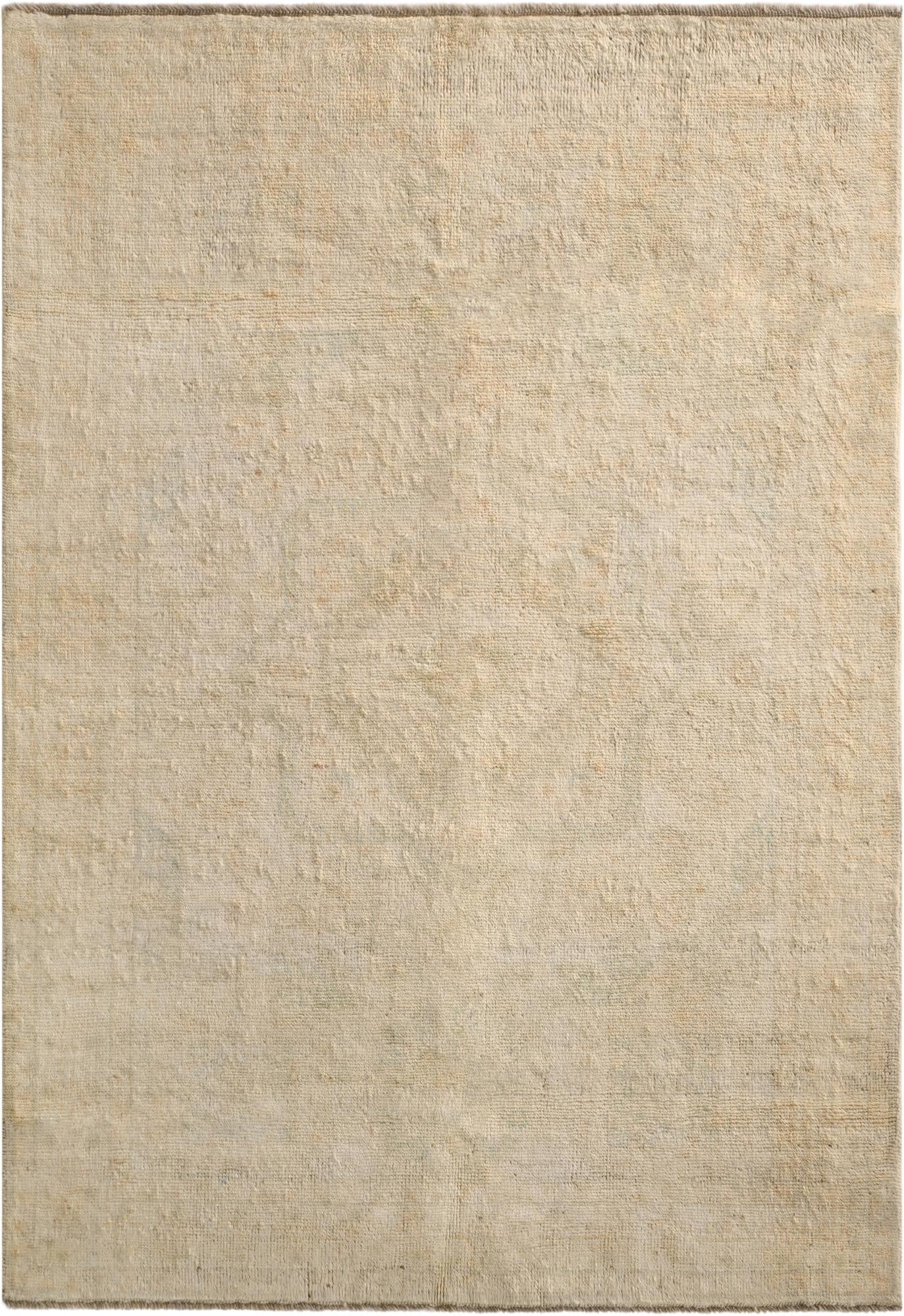  4' 4 x 6' 3  Hand Knotted Oushak Wool Rug