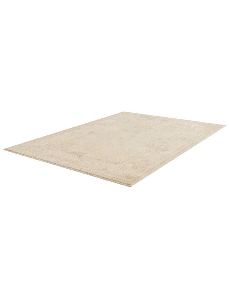 Detail image of  4' 3 x 6'  Hand Knotted Oushak Wool Rug