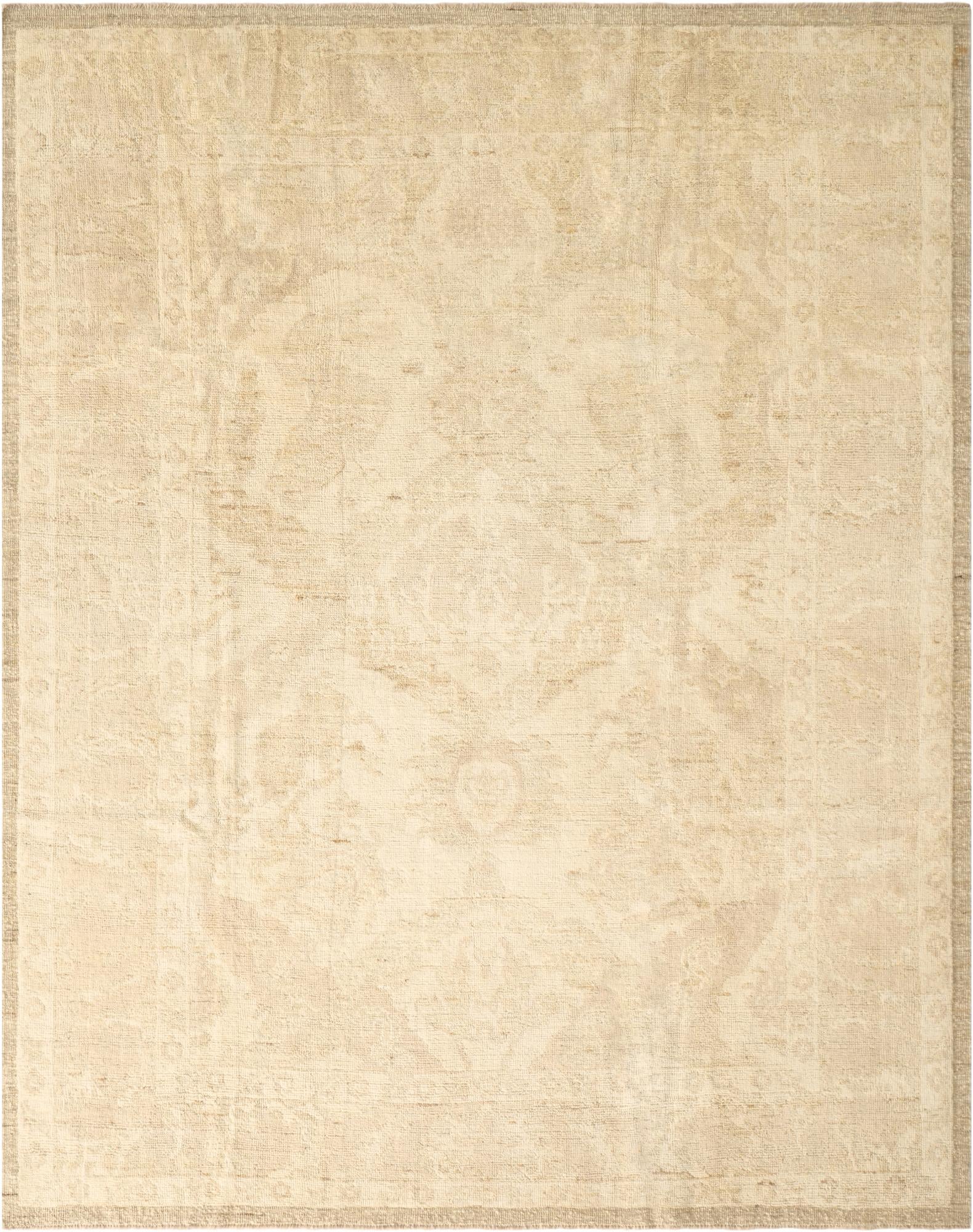 8' 3 x 10' 3 Hand Knotted Oushak Wool Rug