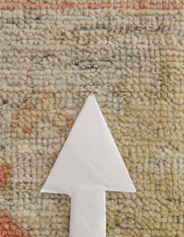 Detail image of  5' 1 x 6' 10  Hand Knotted Oushak Wool Rug