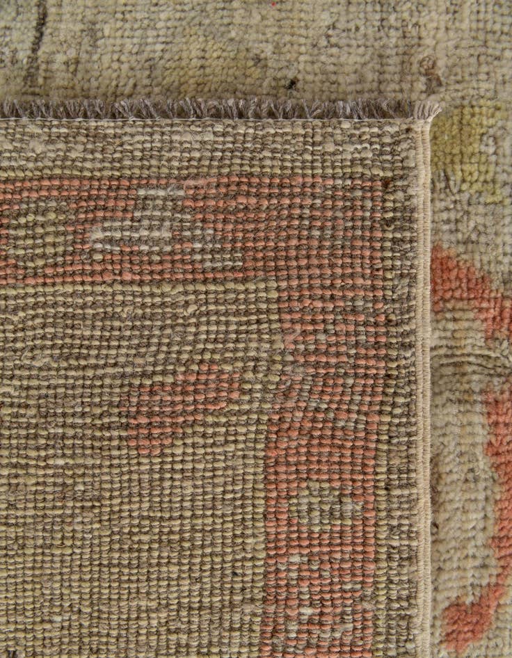 Detail image of  5' 1 x 6' 10  Hand Knotted Oushak Wool Rug