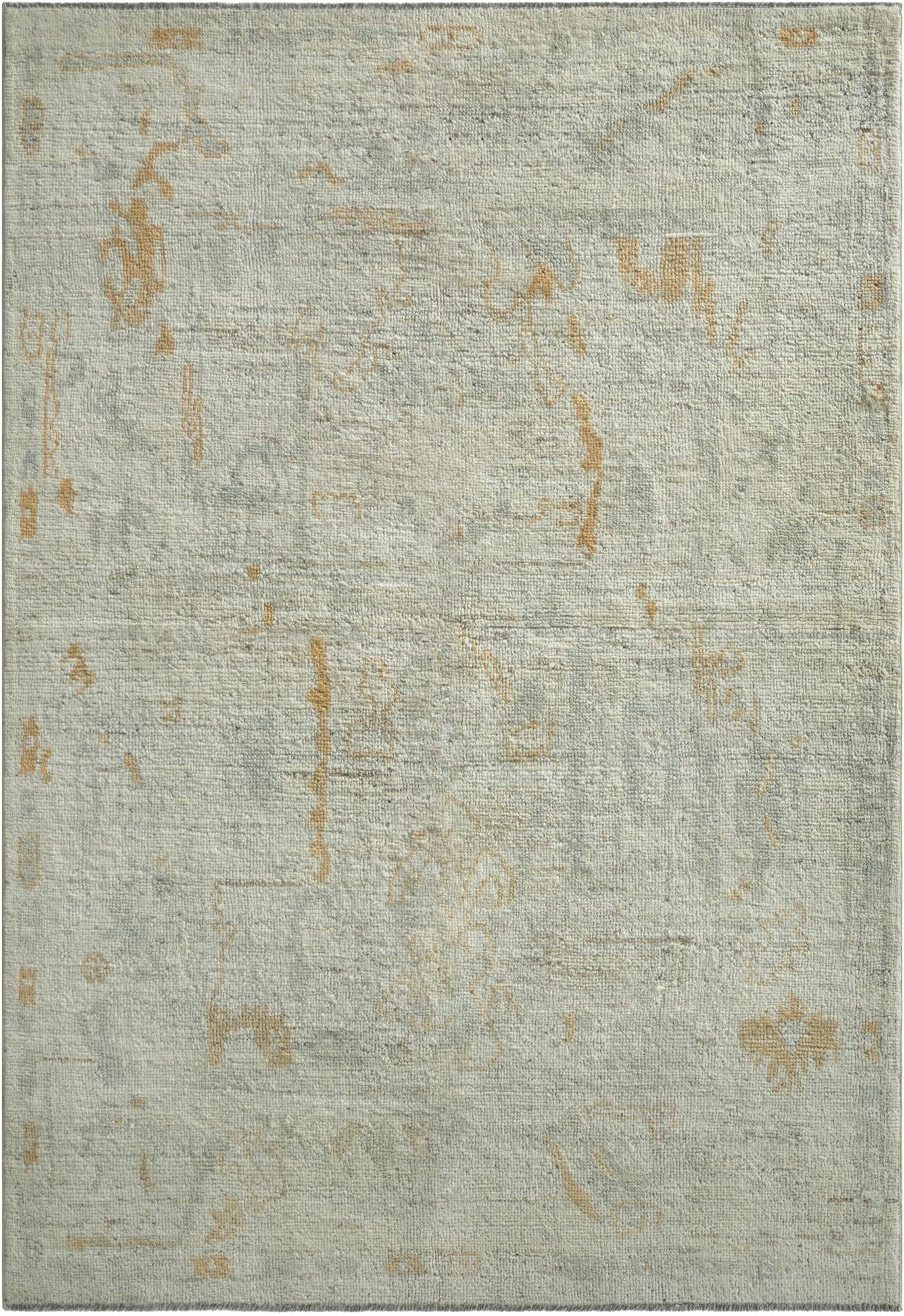  5' x 7' 2  Hand Knotted Oushak Wool Rug
